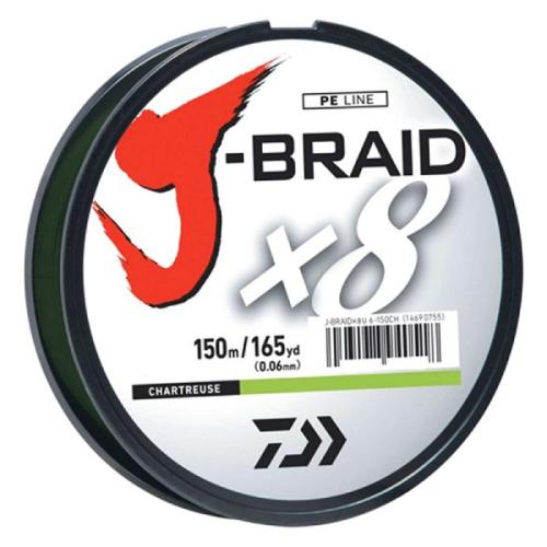 DAIWA J-Braid X8 8lb / Chartreuse