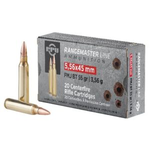 PPU Rangemaster 5.56x45 FMJ BT 55gr