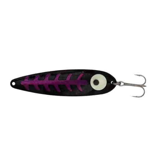 Moonshine Trolling Spoon Lure 5" Green Knight - Glowing Spoon For Salmon, Trout, Walleye & Pike