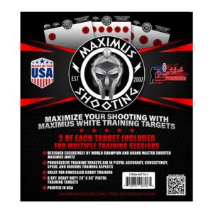 Pro-Shot Maximus White Pistol Training Target