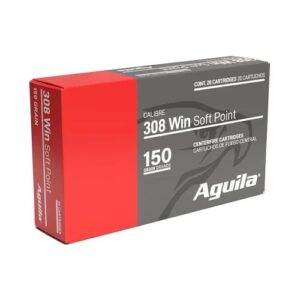 Aguila 308 Win Interlock 150gr Soft Point Brass Cased