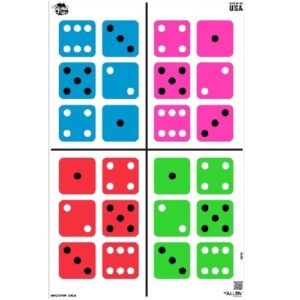 Allen EZ Aim Fun Shootin' Dice Paper Target 3pk