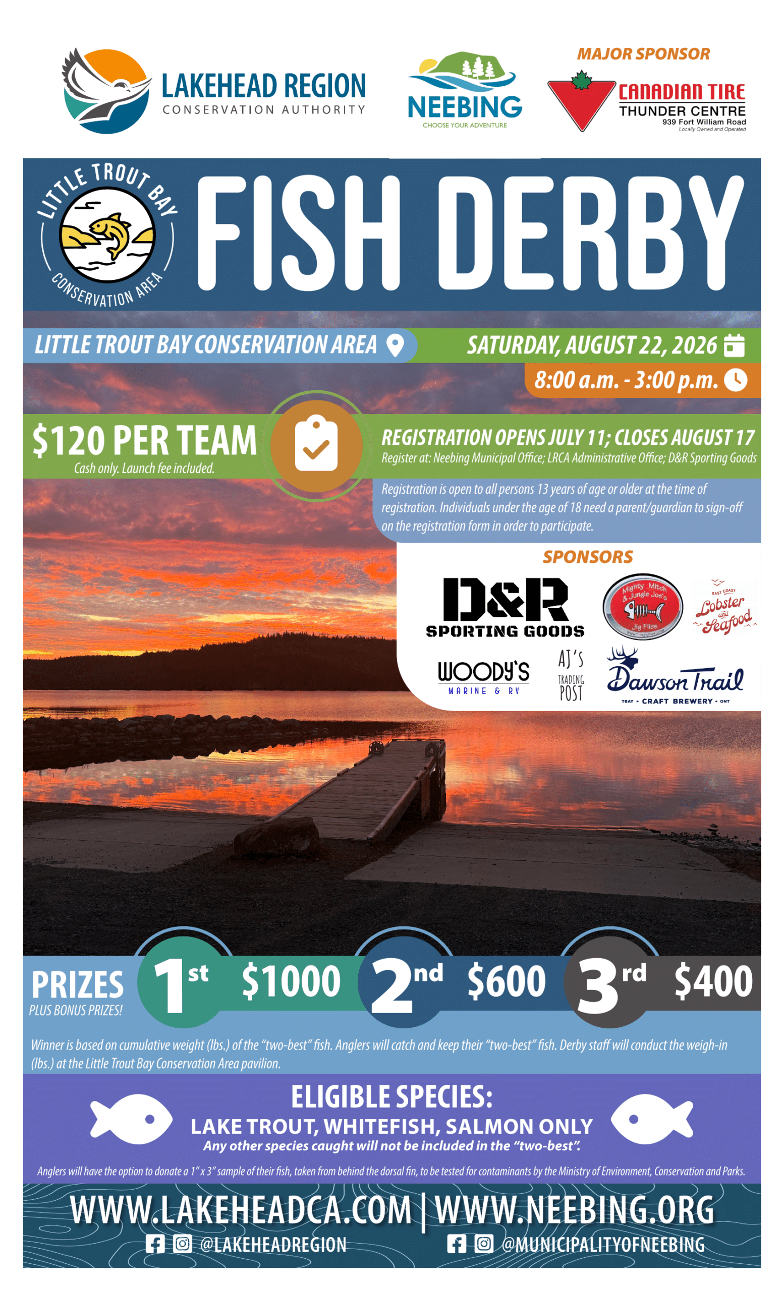 Little Trout Bay Fish Derby, Saturday August 22, 2026