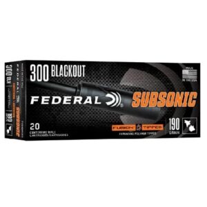 Federal Fusion Subsonic 300 Blackout 190gr